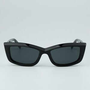 SALE! NEW Saint Laurent SL658 001 Black Rectangle Unisex Sunglasses